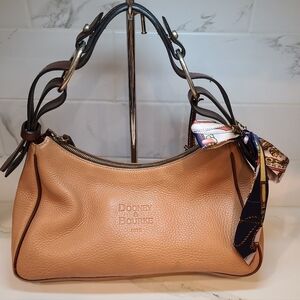 Dooney & Bourke Vintage 1975 East West Leather Shoulder Bag Tan